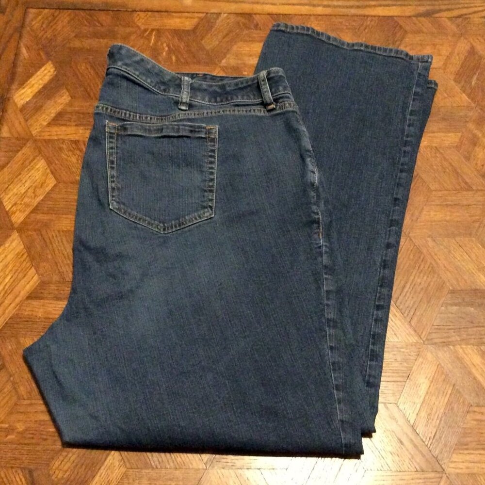 Torrid Jeans Women Dark Wash Denim Plus Size 24 R Relaxed Boot